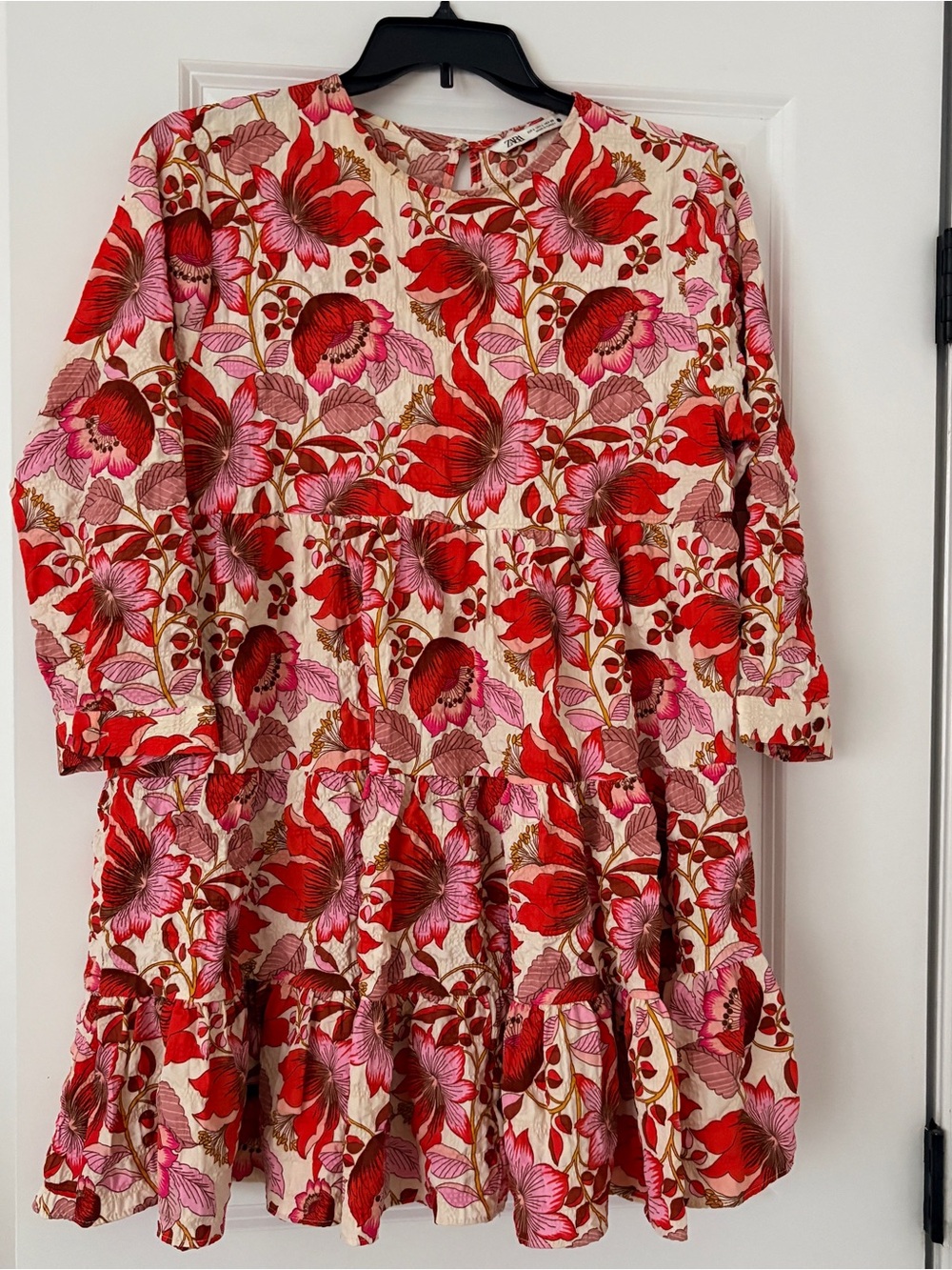 Zara Sharon Tiered Floral Mini Dress